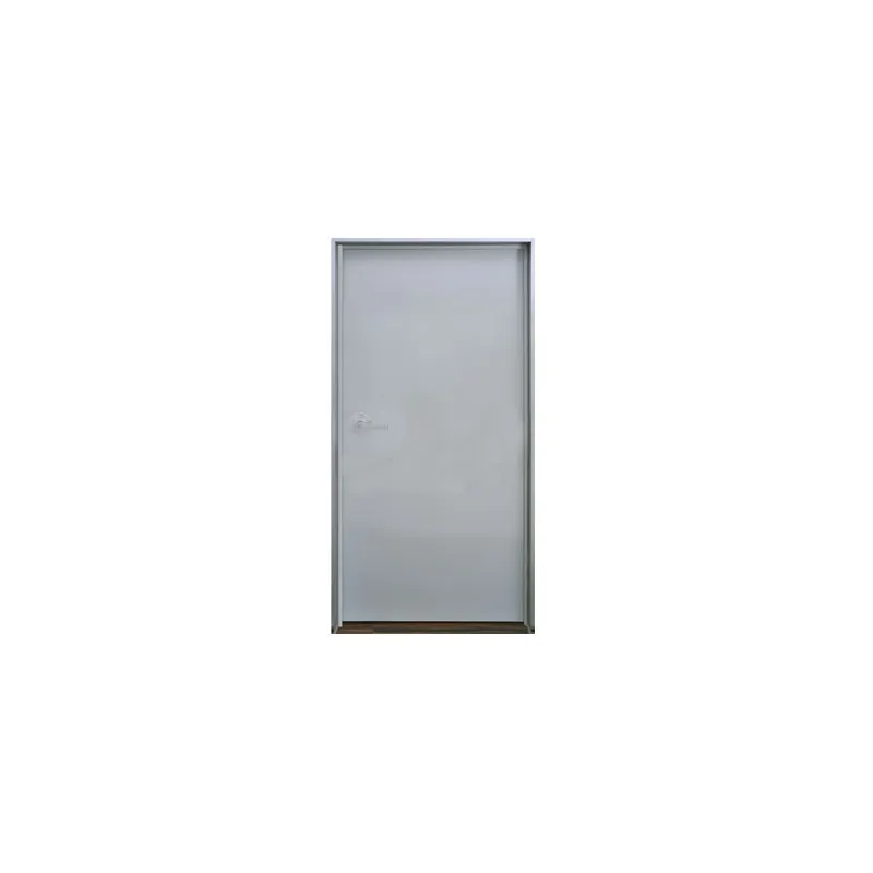 Puerta metálica galvanizada 3' 0" x 7' 0" / Resistente a fuego por 180 min. /Preparación para cerradura cilíndrica y refuerzo para cierra puerta