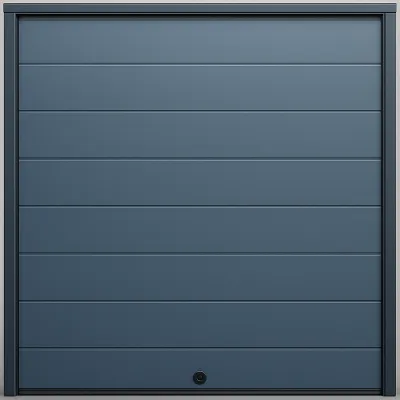 Puerta D / Garage D / Alta Calidad / Linea Central / Color GRIS / acabdo DELUXE / 20X8 pies / AISLADA / Estilo Americana.