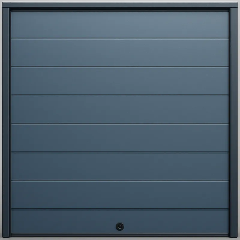 Puerta D / Garage D / Alta Calidad / Linea Central / Color GRIS / acabdo DELUXE / 20X8 pies / AISLADA / Estilo Americana.