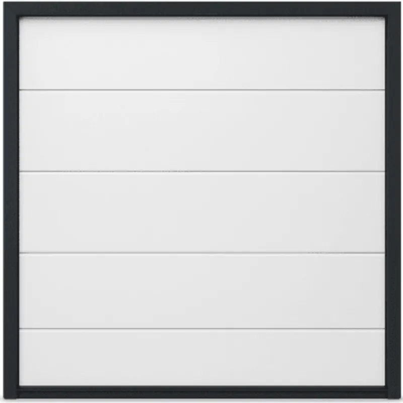 Puerta de Garage Seccional ACCESSPRO / 9 x 7 pies (2.74 x 2.13 m) / Panel Calibre 26 / Aislamiento Poliuretano 42 mm / Color Blanco / Estilo Americano