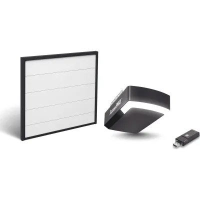 Kit Puerta de Garage 9x8 Pies (2.74 x 2.44 m) / Motor DC 1/2 HP / Insulada / Activación WiFi / Hasta 50 Controles / Lámina Calibre 26