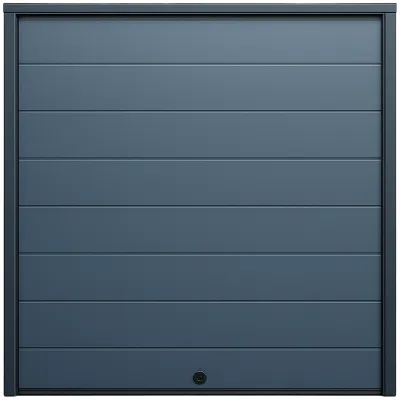 Seccion para puerta de Garage / Lisa / Linea Central / Panel de 21" / Color GRIS / 12 pies Ancho / Estilo Americana.