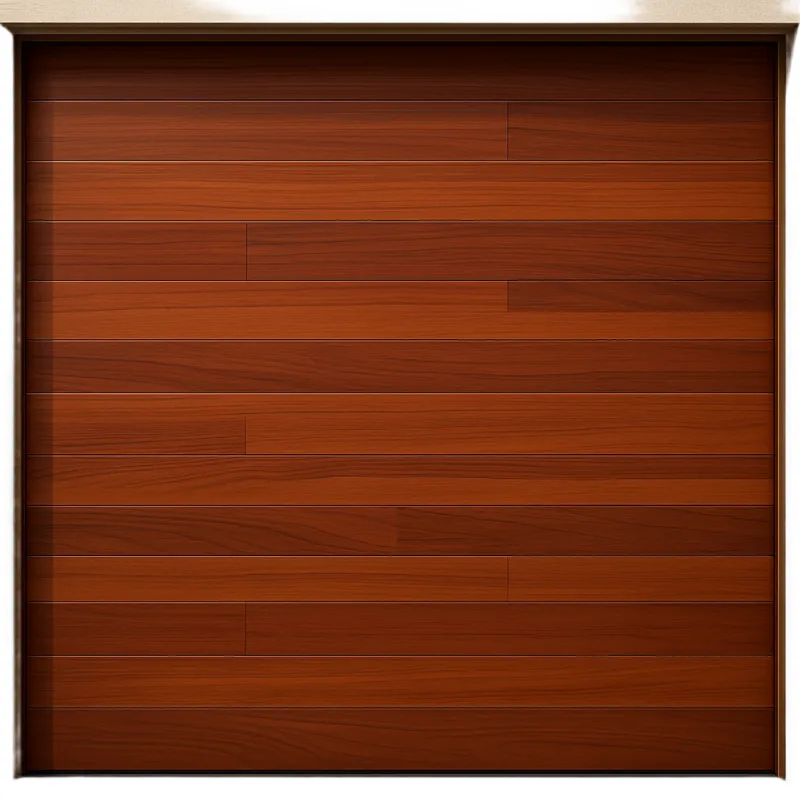 Seccion para puerta de Garage / Acabado laminado PREMIUM / Panel de 21" / Color Cafe / 20 pies Ancho / Estilo Americana.