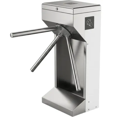 Torniquete Trípode Bidireccional de Acero Inoxidable 304 / Compatible con cualquier Sistema de Control de Acceso / Indicadores LED de Entrada-Salida