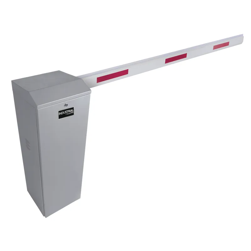 Kit de Barrera Vehicular Derecha Color Gris y Brazo Ajustable de 3.6 a 5.5 m