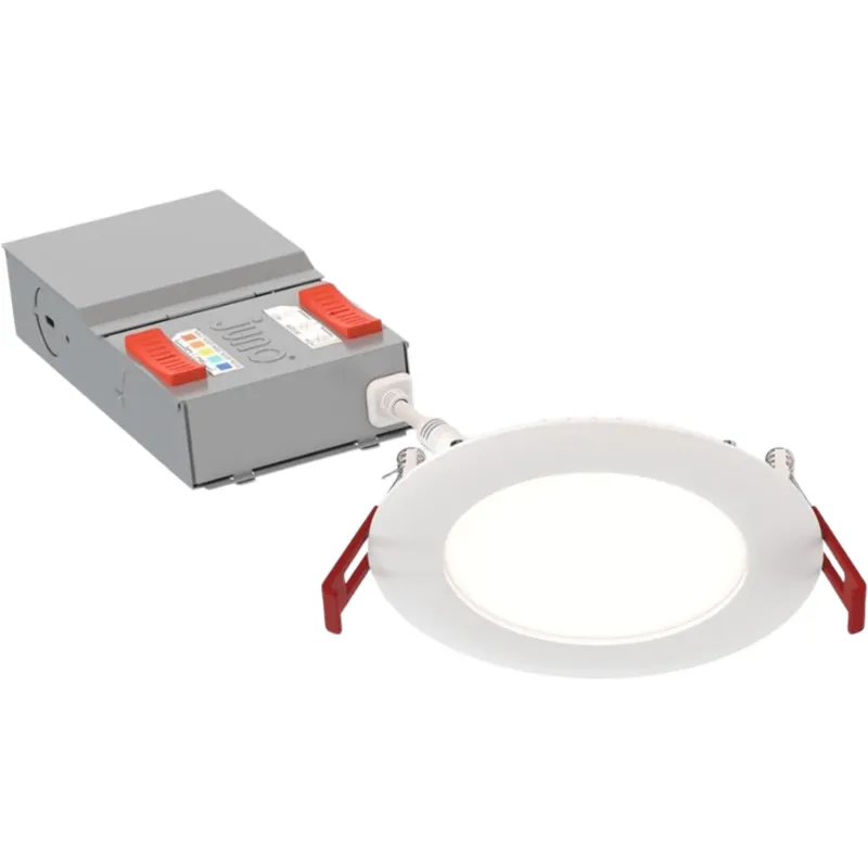 Luminaria LED empotrable / 4" / Temperatura de Color Ajustable 2700K-5000K / CRI 90 / Atenuación Triac / Clasificado IC / Ubicación Húmeda