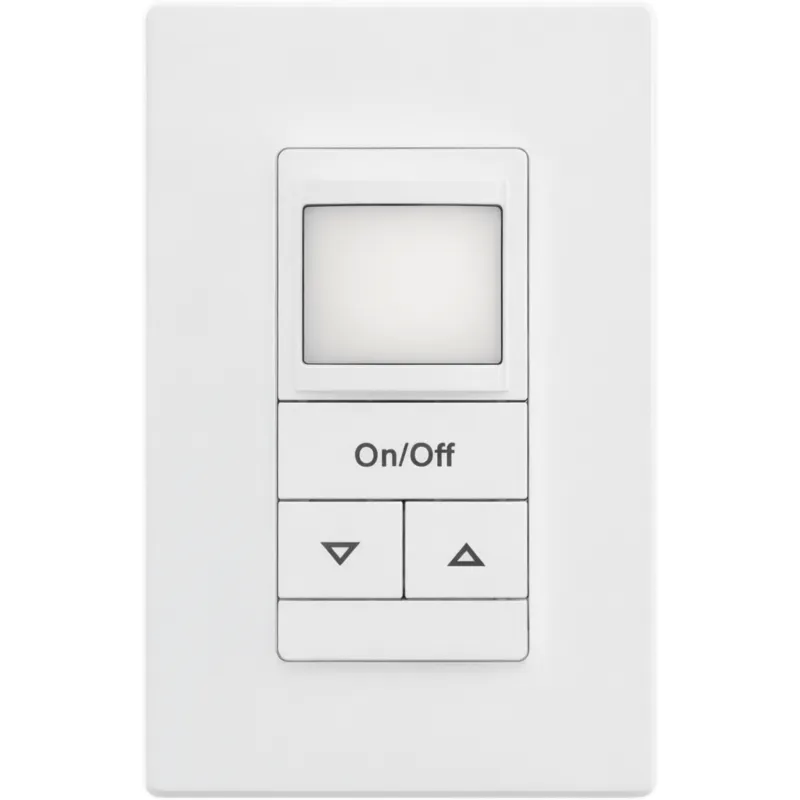 Sensor de Pared con Detección de Ocupación / Detección de Movimiento Pequeño hasta 20 ft (6.10 m) / PIR Pasivo / 180° / 120-277V / Cableado Neutral o Tierra