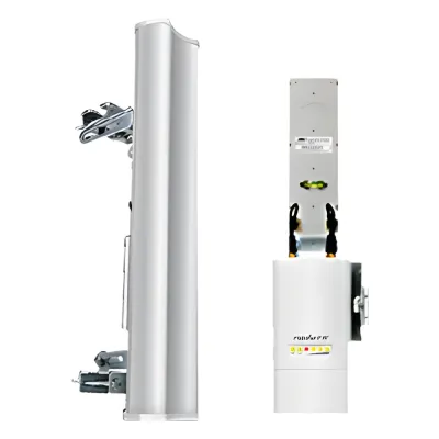 Antena sectorial para radio estaciones base airMAX Rocket-M9 de 120 grados cobertura horizontal, 900 MHz (902-928 MHz) de 13 dBi