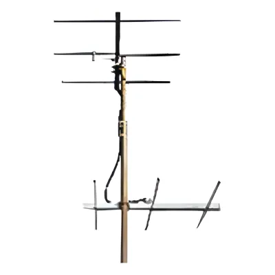 Juego de 2 Antenas Bi-direccionales reforzadas de 3 elementos para TV.