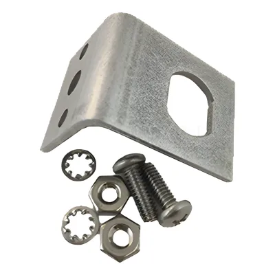 Kit Adaptador Brida a Mamparo / Conector Tipo N / Acero Inoxidable / Para Protectores Coaxiales