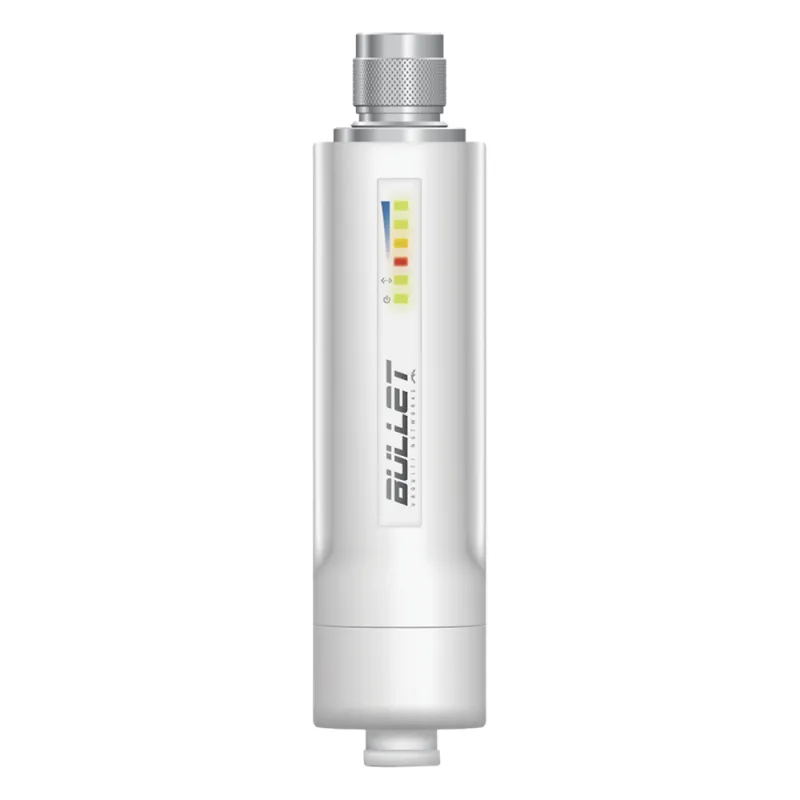 Radio airMAX Bullet-M2HP, hasta 100 Mbps, frecuencia de 2 GHz (2412 - 2472 GHz), No incluye adaptador PoE