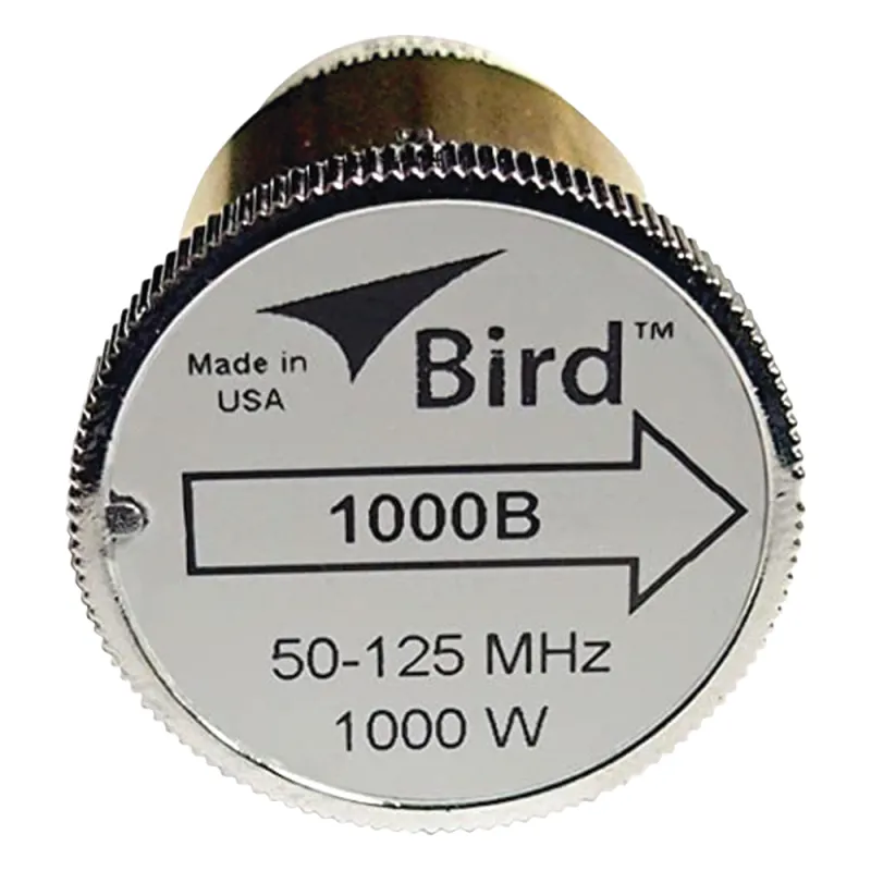 Elemento de Potencia en línea 7/8" a 1000 Watt para Wattmetro BIRD 43, en el Rango de Frecuencia de 50 a 125 MHz.
