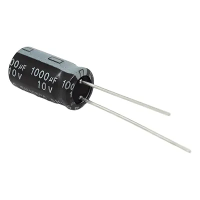 Capacitor Electrolítico de Aluminio, Radial de 1000 µFd, 10 V