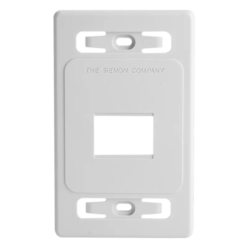 Placa de Pared Modular MAX, de 2 Salidas, Color Blanco, Versión Bulk (Sin Empaque Individual)