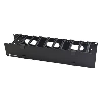 Organizador de Cable Horizontal RouteIT, Sencillo, Para Rack de 19in, 4in de profundidad, 2UR