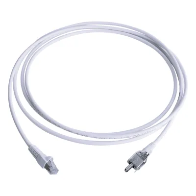 Patch Cord TERA Cat5e 10/100BASE-T, de 2 Pares y Conector Modular, LS0H, Color Blanco, 3 Metros (9.84 Pies)