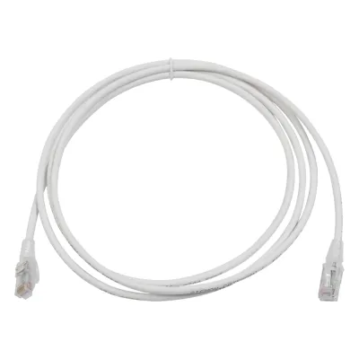 Patch Cord MC6 Modular Cat6 UTP, CM/LS0H, 2.13 Metros (7 Pies), Color Blanco, Versión Bulk (Sin Empaque Individual)