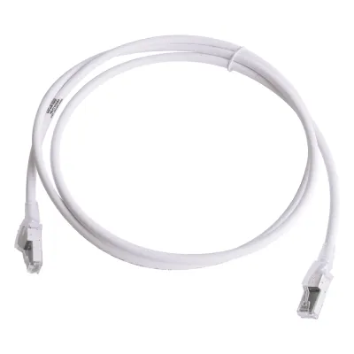 Patch Cord Z-MAX Cat6A S/FTP, CM/LS0H, 1.52 Metros (5 Pies), Color Blanco, Versión Bulk (Sin Empaque Individual)