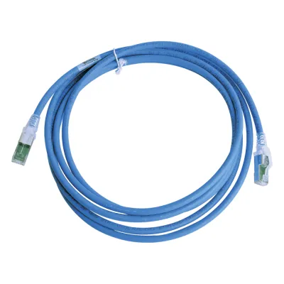Patch Cord Z-MAX Cat6A S/FTP, CM/LS0H, 3.05 Metros (10 Pies), Color Azul, Versión Bulk (Sin Empaque Individual)