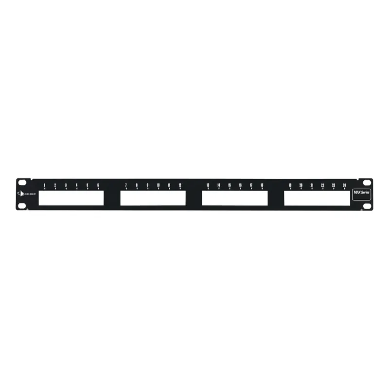 Patch Panel MAX Modular (Vacío), de 24 Puertos, Plano, 1UR