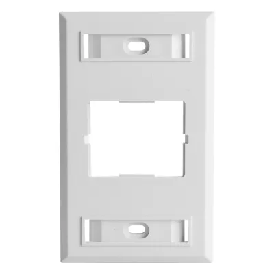 Placa de Pared CT, Para un Acoplador, Color Blanco, Versión Bulk (Sin Empaque Individual)