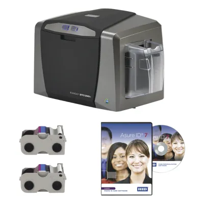Kit de Impresora de tarjetas PVC DTC1250e/ Una Cara / Incluye: 2 Ribbons Color y Software/ 3 Años Garantia