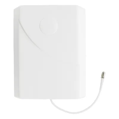 Antena Tipo Panel de Montaje en Pared, Multibanda 700-960 MHZ/ 1710-2170 MHz, 75 Ohm, conector F hembra.