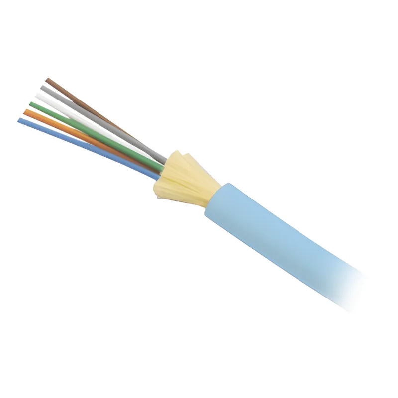 Cable de Fibra Óptica de 6 Hilos, Interior, Tight Buffer, No Conductiva (Dieléctrica), Plenum, Multimodo OM3 50/125 Optimizada, 1 Metro (3.28 Pies)