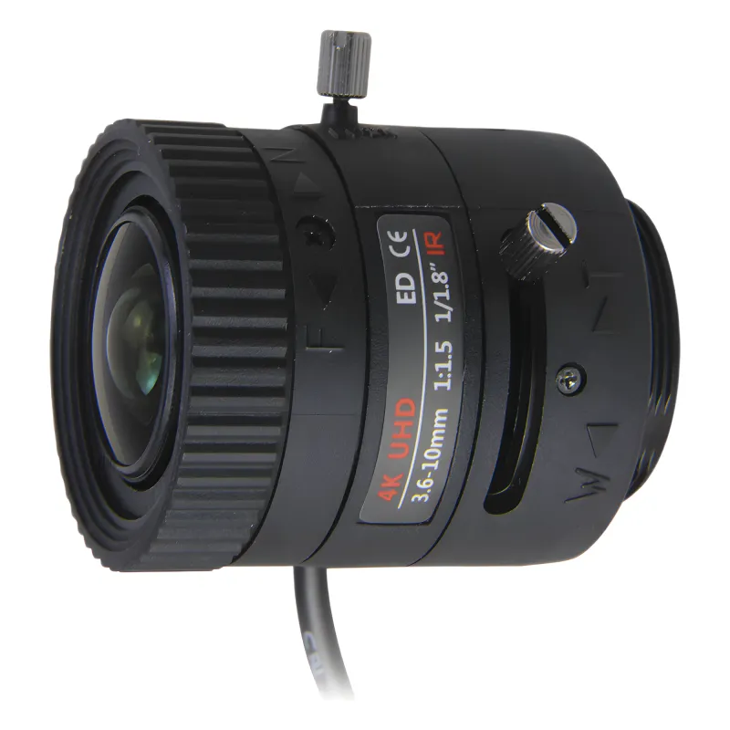Lente Varifocal 3.6-10 mm / Resolución 4K / Iris Automático / Día/Noche / Formato 1/1.8.