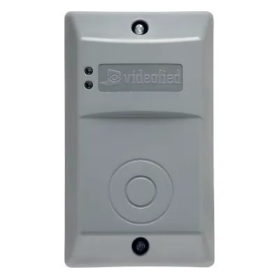 Lector de badge inalámbrico para armado y desarmado de sistemas Videofied, uso interior/exterior con batería de litio de 4 años