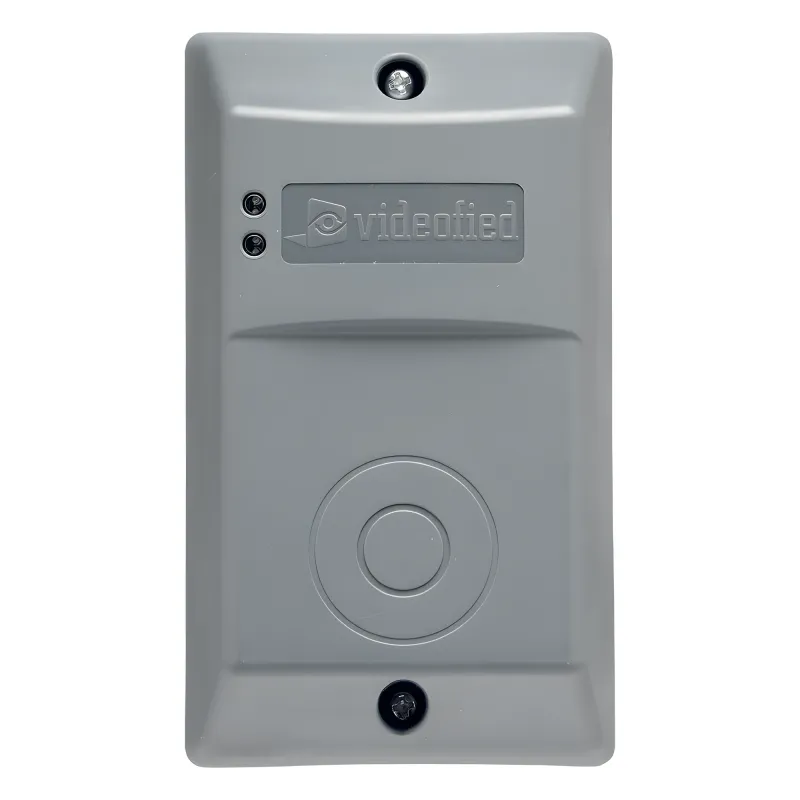 Lector de badge inalámbrico para armado y desarmado de sistemas Videofied, uso interior/exterior con batería de litio de 4 años