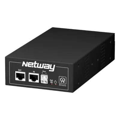 Inyector Midspan un solo puerto Hi-PoE para desempeño estándar y mejorado de energía, para infraestuctura de red