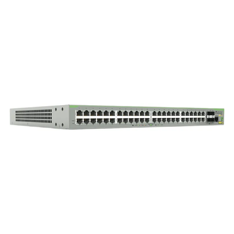 Switch PoE+ Administrable CentreCOM FS980M, Capa 3 de 48 Puertos 10/100Mbps + 4 SFP Gigabit, 375W