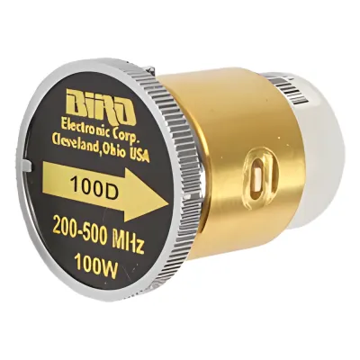 Elemento de 100 Watt en Línea 7/8" para Wattmetro BIRD 43 en Rango de Frecuencia de 200 a 500 MHz.