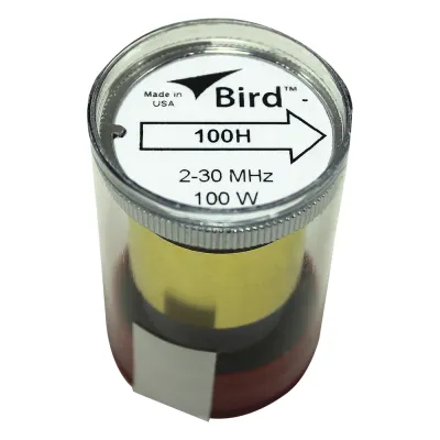 Elemento en Línea 7/8" de 100 Watt para Wattmetro BIRD 43 en el Rango de Frecuencia de 2-30 MHz.