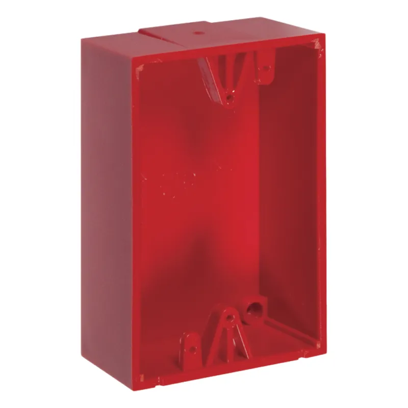 Caja trasera de montaje color rojo para estaciones de parada STOPPER