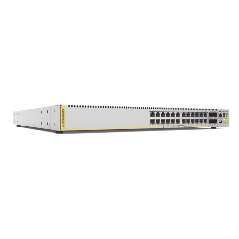 Switch Stackeable Capa 3, 24 ptos Gigabit, 4 ptos SFP+ 10G, Fuentes HOT SWAP