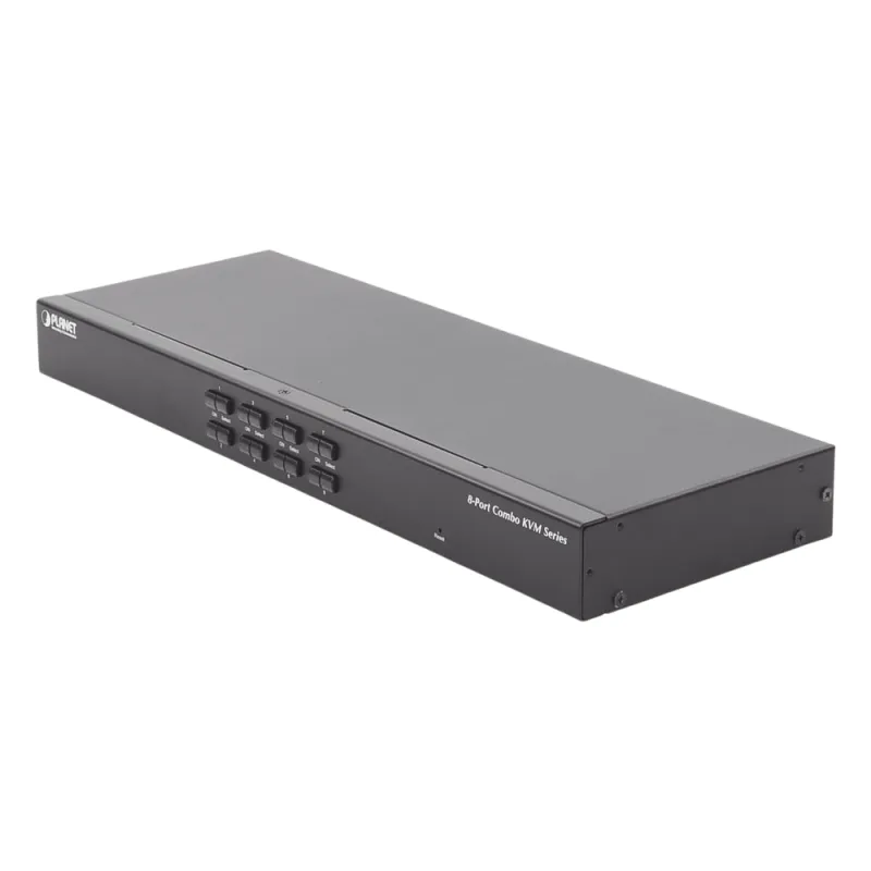 Switch Para Monitor KVM de 8 Puertos VGA, Permite el Acceso y Controla Hasta 8 Computadoras Desde Una Sola Consola (Teclado, Ratón y Monitor).