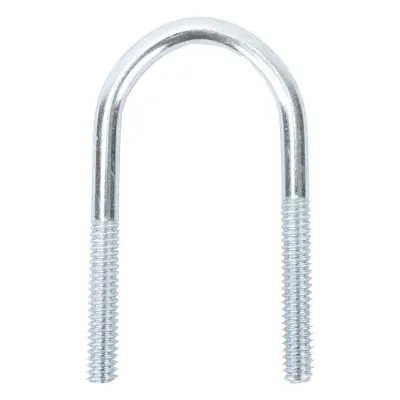 Abrazadera tipo U de 1 1/2", con acabado Electro Zinc, no incluye tuercas y arandelas