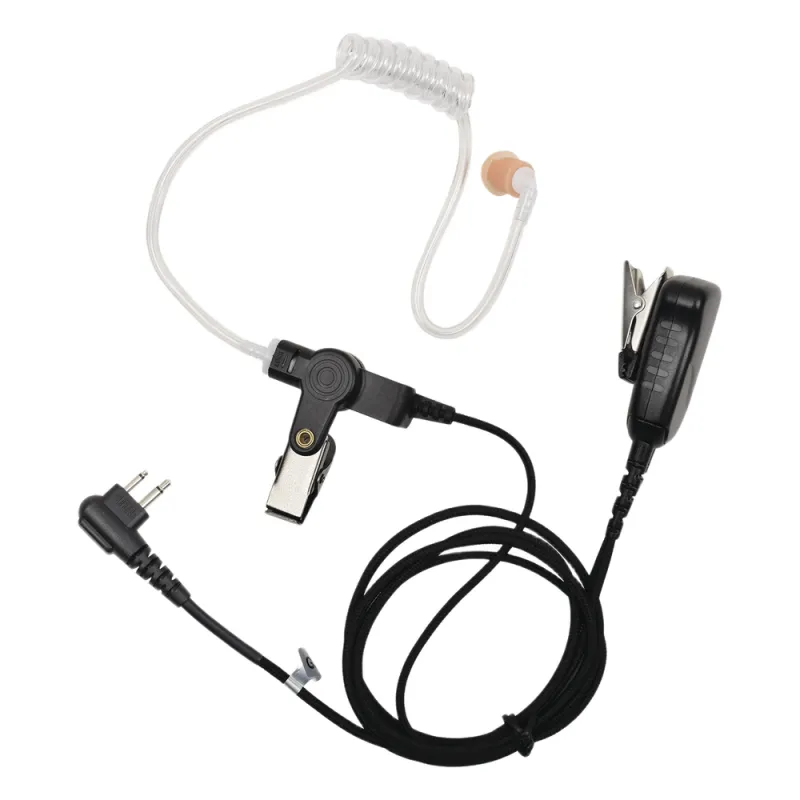 MICRÓFONO DE SOLAPA CON AUDÍFONO DISCRETO CON CABLE D/FIBRA TRENZADA ULTRA RESISTENTE P/ HYT TC-500/ 518/ 600/ 610/ 620/ 700/ 1600/ 70EX. MOTOROLA GP300/ SP50/ P1225/ PRO3150/ EP450/ EP350/ MAG ONE/ RDU2020/ XV2600.