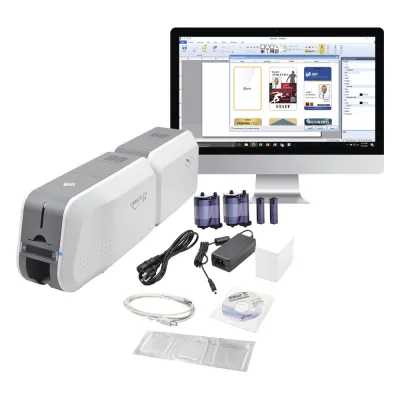 Kit Impresora SMART51L / Con Laminador /DOBLE Lado/3 Años Garantia / Incluye 2 x RibbonColor / 100 tarjetas PVC/ 1 Cinta de Limpieza/ Software