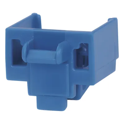 Kit de 10 Dispositivos para Bloquear Puertos Jack RJ45, Color Azul, Incluye Llave de Extracción