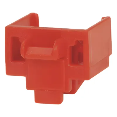 Kit de 10 Dispositivos para Bloquear Puertos Jack RJ45, Color Rojo, Incluye Llave de Extracción