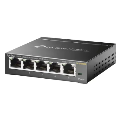 Switch Escritorio Easy Smart de 5 puertos 10/100/1000 Mbps / IGMP para Vigilancia / Calidad en el Servicio (QoS) / Gestión GUI