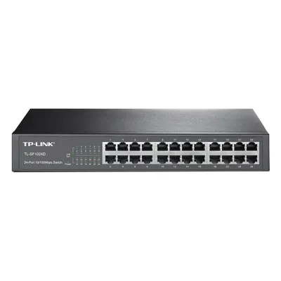 Switch no administrable de 24 puertos 10/100 Mbps para escritorio/rack