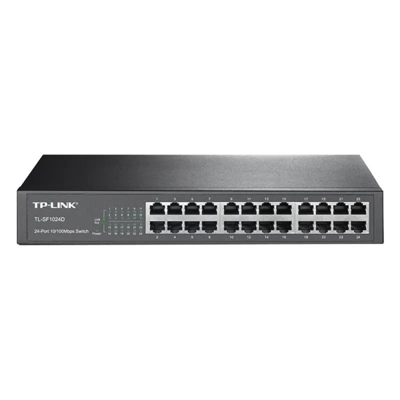 Switch no administrable de 24 puertos 10/100 Mbps para escritorio/rack