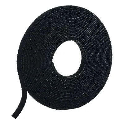 Rollo de Cinta de Contacto, de 75 Pies (22.9m) de Largo, 19.1 mm de Ancho, Color Negro