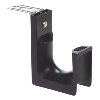 Sujetador STRONGHOLD tipo J (J-Hook), Con Soporte para Montaje en Techo, Para 46 Cables Cat6, Nylon 6.6, Color Negro, 1 pieza