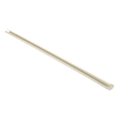 Canaleta LD3 de PVC rígido, con cinta adhesiva para instalación sin herramientas, 19.6 x 11.2 x 1828.8 mm, Color Blanco Mate