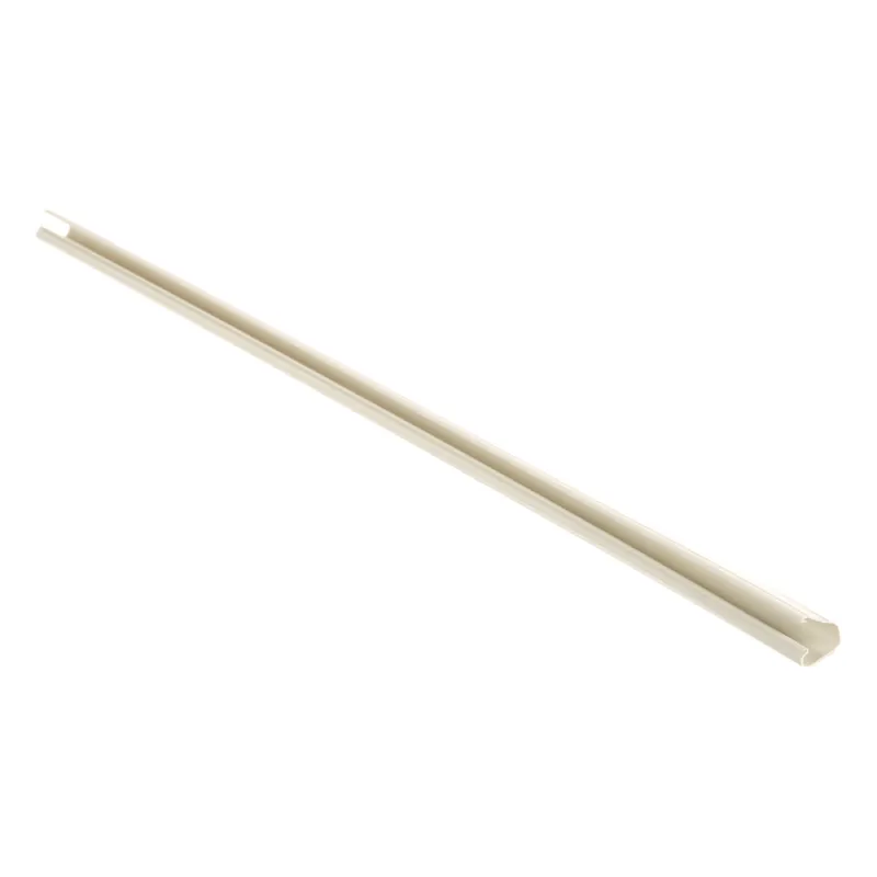Canaleta LD3 de PVC rígido, con cinta adhesiva para instalación sin herramientas, 19.6 x 11.2 x 1828.8 mm, Color Blanco Mate